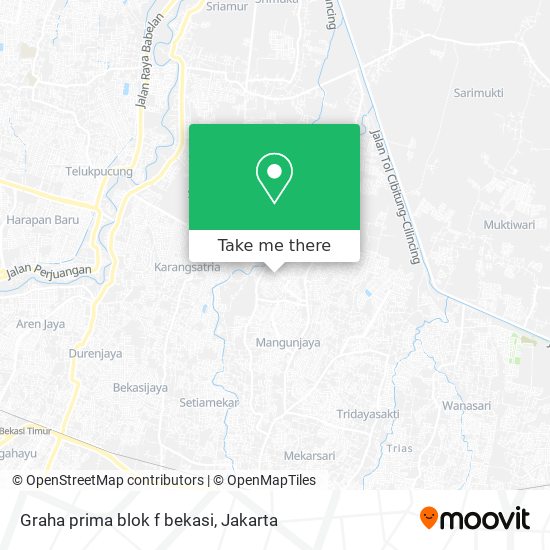 Graha prima blok f bekasi map