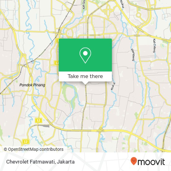Chevrolet Fatmawati map