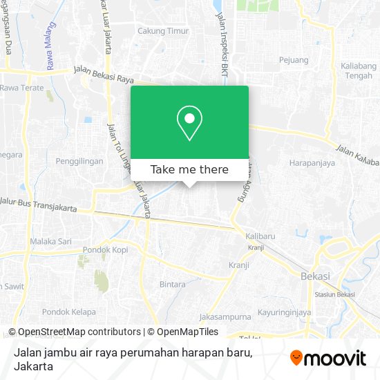 Jalan jambu air raya perumahan harapan baru map