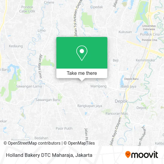 Holland Bakery DTC Maharaja map
