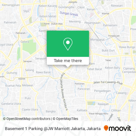 Basement 1 Parking @JW Marriott Jakarta map