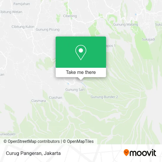 Curug Pangeran map