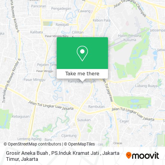 Grosir Aneka Buah , PS.Induk Kramat Jati , Jakarta Timur map