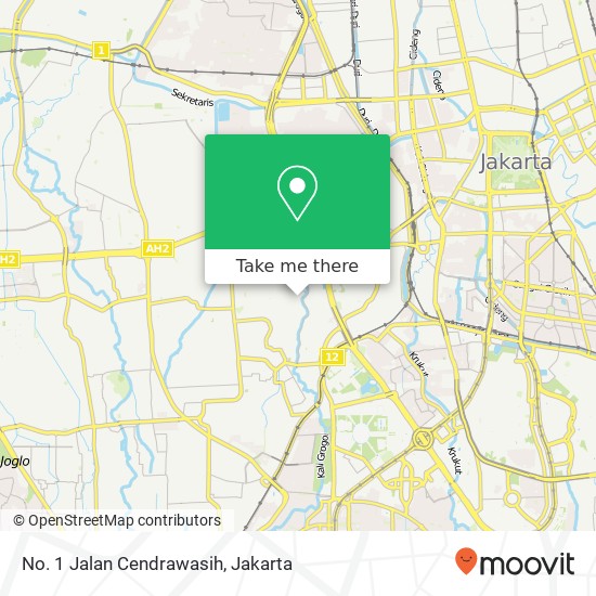 No. 1 Jalan Cendrawasih map