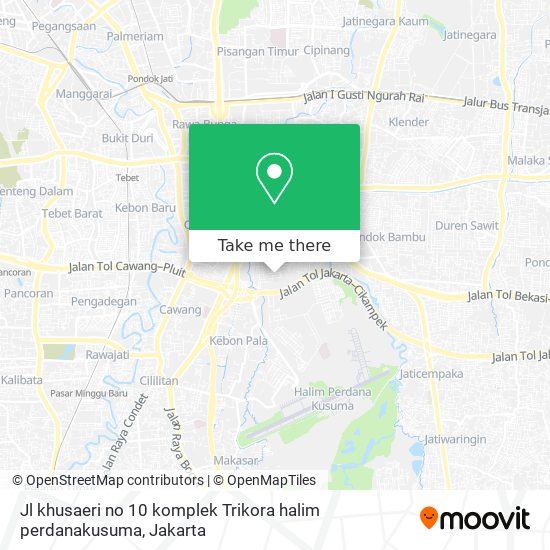 Jl khusaeri no 10 komplek Trikora halim perdanakusuma map