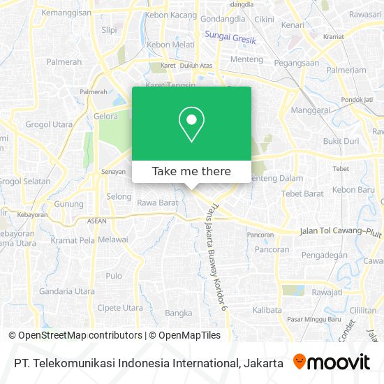 PT. Telekomunikasi Indonesia International map