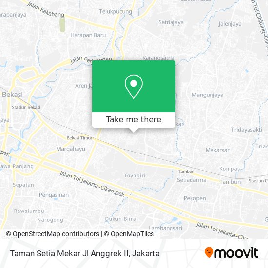 Taman Setia Mekar Jl Anggrek II map