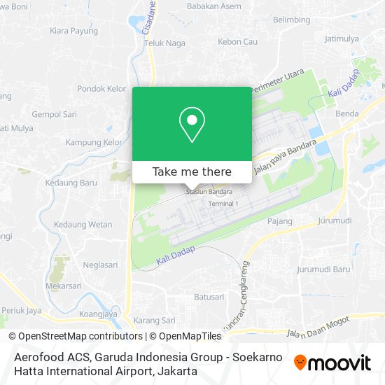 Aerofood ACS, Garuda Indonesia Group - Soekarno Hatta International Airport map