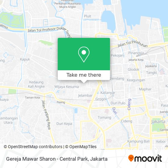 Gereja Mawar Sharon - Central Park map