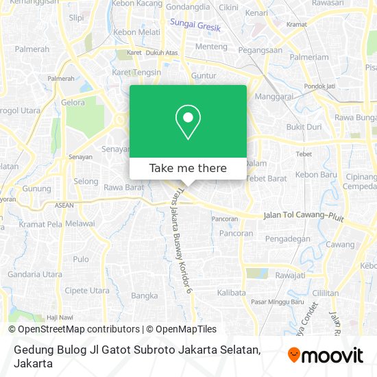 Gedung Bulog Jl Gatot Subroto Jakarta Selatan map