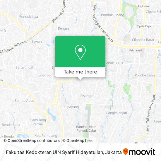 Fakultas Kedokteran UIN Syarif Hidayatullah map