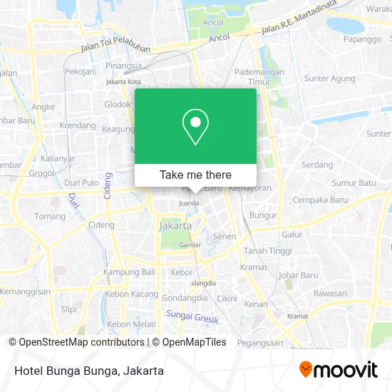 Hotel Bunga Bunga map