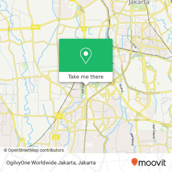 OgilvyOne Worldwide Jakarta map