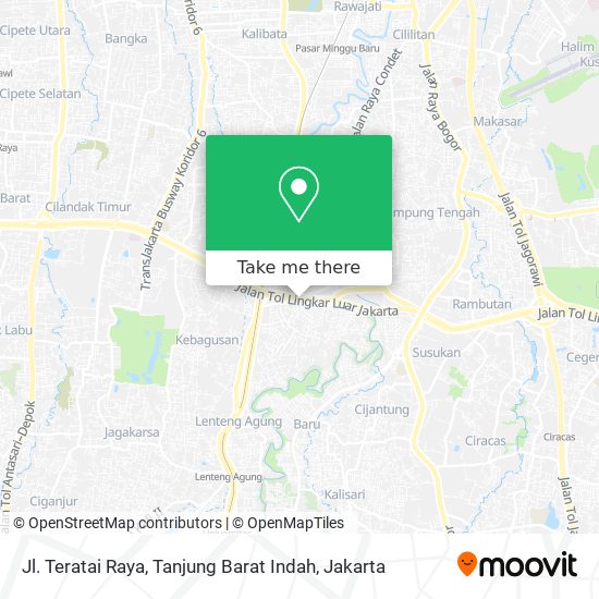 Jl. Teratai Raya, Tanjung Barat Indah map