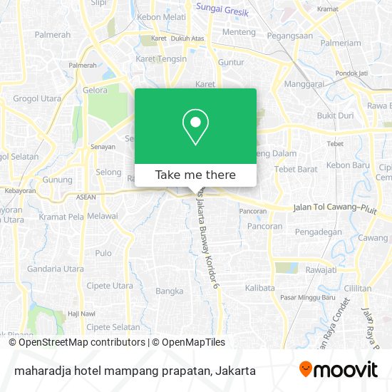 maharadja hotel mampang prapatan map