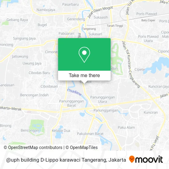 @uph building D-Lippo karawaci Tangerang map