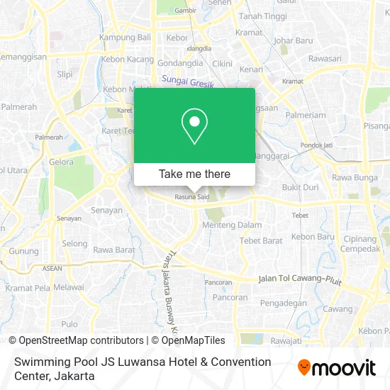 Swimming Pool JS Luwansa Hotel & Convention Center map