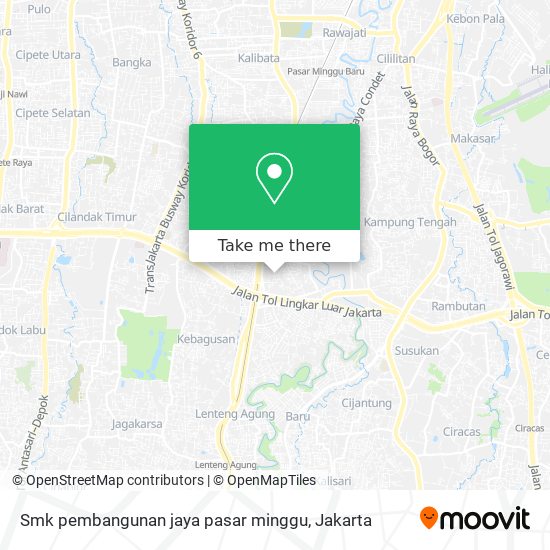 Smk pembangunan jaya pasar minggu map