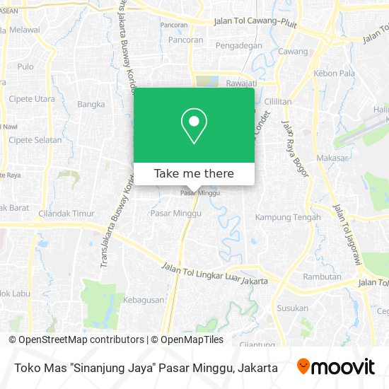 Toko Mas "Sinanjung Jaya" Pasar Minggu map