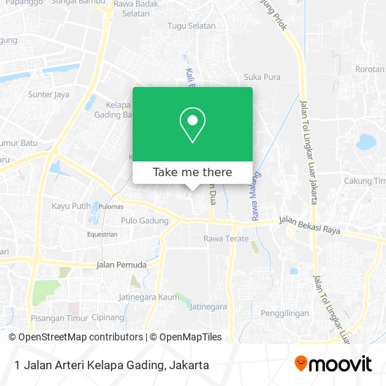 1 Jalan Arteri Kelapa Gading map