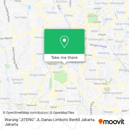 Warung "JITENG" JL.Danau Limboto Benhil Jakarta map