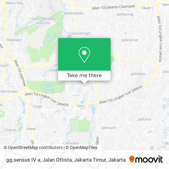 gg.sensus IV a, Jalan Ottista, Jakarta Timur map