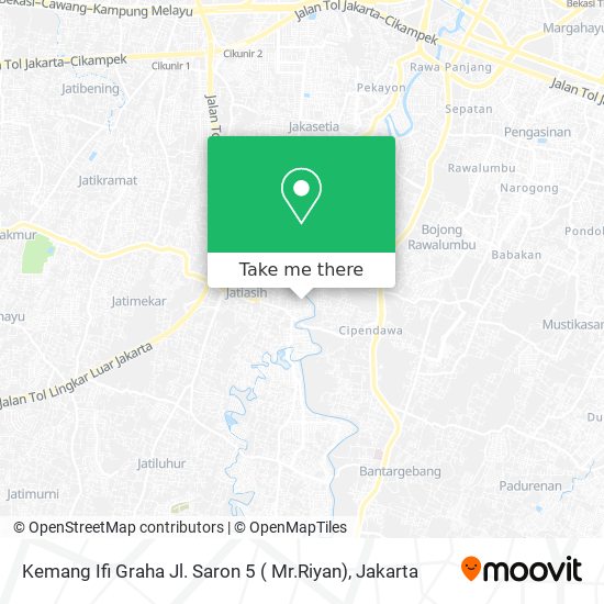 Kemang Ifi Graha Jl. Saron 5 ( Mr.Riyan) map