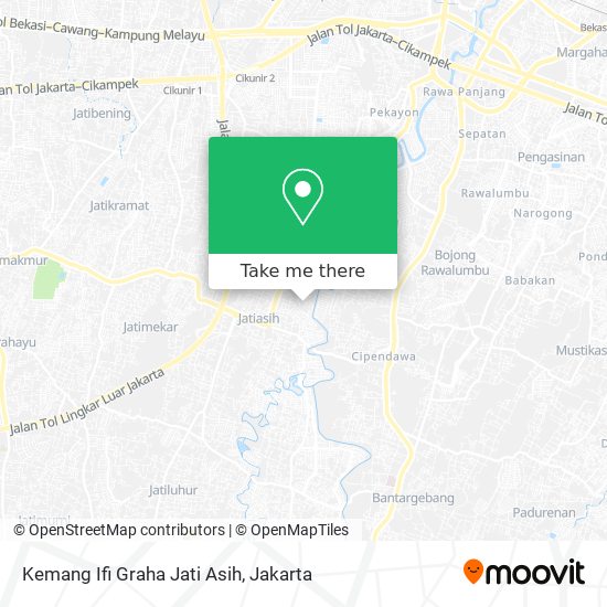 Kemang Ifi Graha Jati Asih map