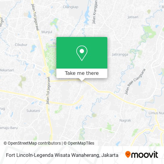 Fort Lincoln-Legenda Wisata Wanaherang map