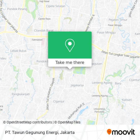 PT. Tawun Gegunung Energi map