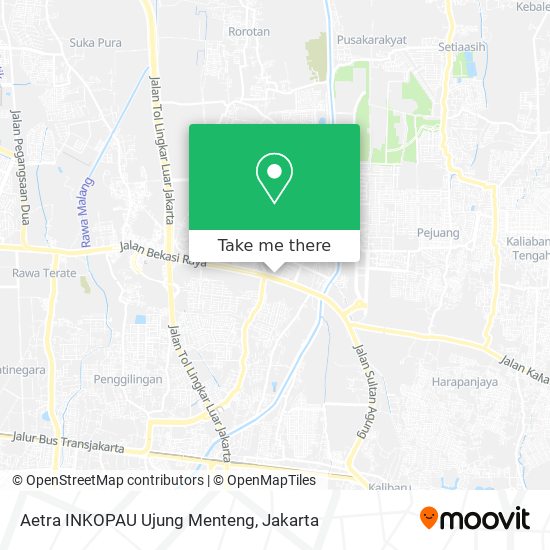 Aetra INKOPAU Ujung Menteng map