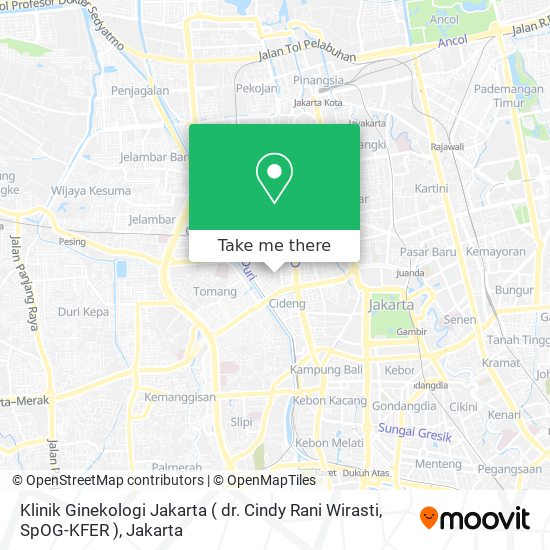 Klinik Ginekologi Jakarta ( dr. Cindy Rani Wirasti, SpOG-KFER ) map