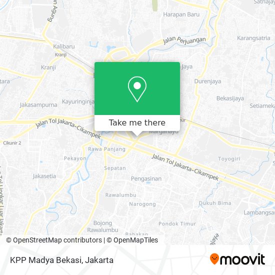KPP Madya Bekasi map