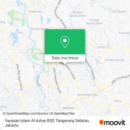 Yayasan Islam Al-Azhar BSD Tangerang Selatan map