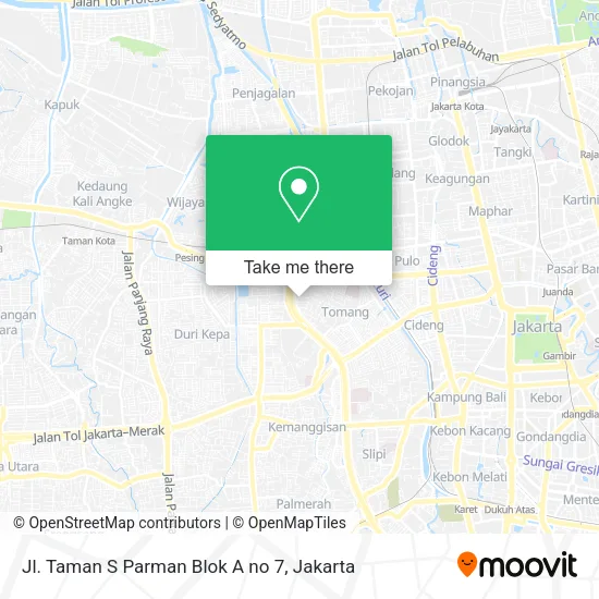 Jl. Taman S Parman Blok A no 7 map