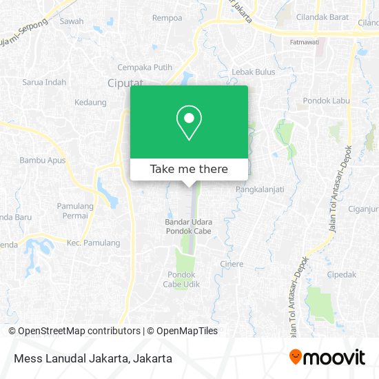 Mess Lanudal Jakarta map