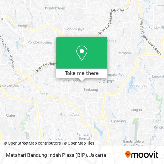 Matahari Bandung Indah Plaza (BIP) map
