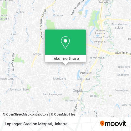Lapangan Stadion Merpati map