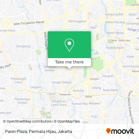 Panin Plaza, Permata Hijau map