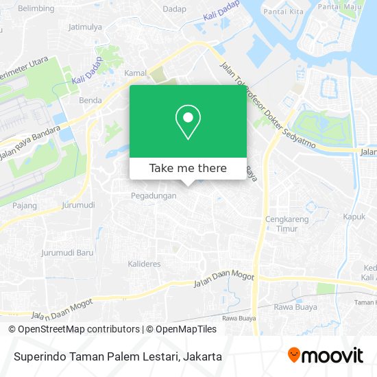 Superindo Taman Palem Lestari map