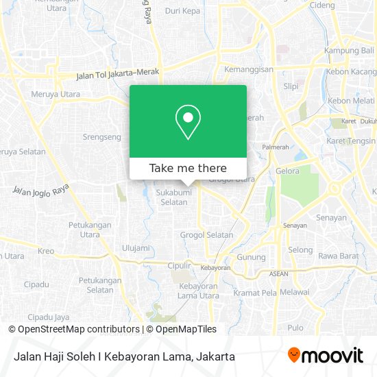 Jalan Haji Soleh I Kebayoran Lama map