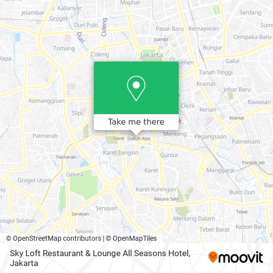 Sky Loft Restaurant & Lounge All Seasons Hotel map