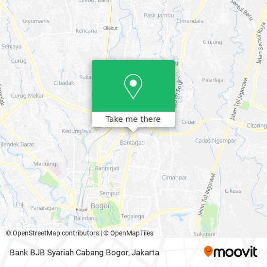 Bank BJB Syariah Cabang Bogor map