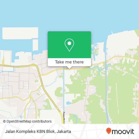 Jalan Kompleks KBN Blok map