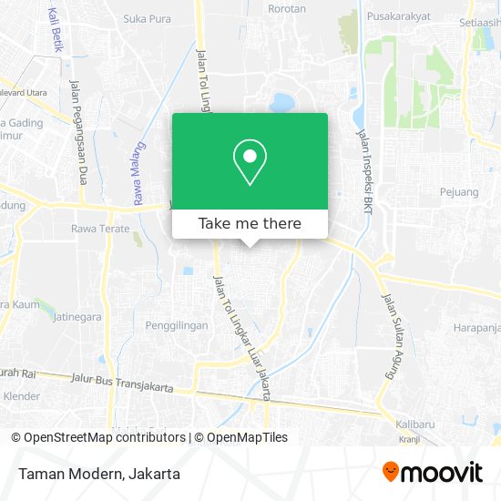 Taman Modern map