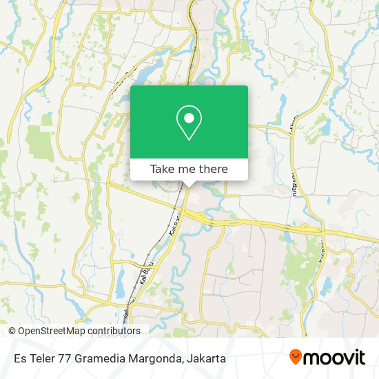 Es Teler 77 Gramedia Margonda map