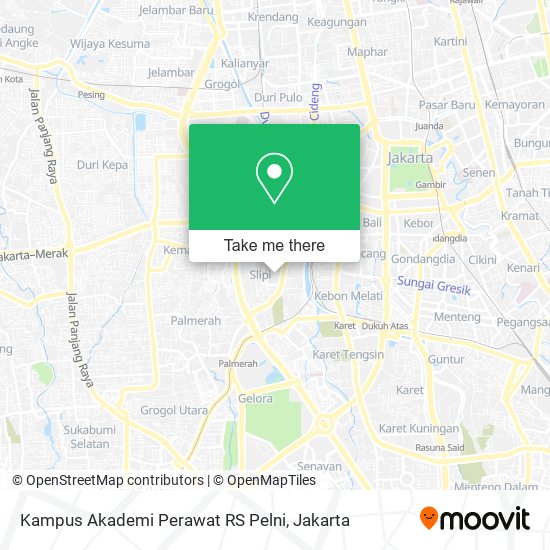 Kampus Akademi Perawat RS Pelni map