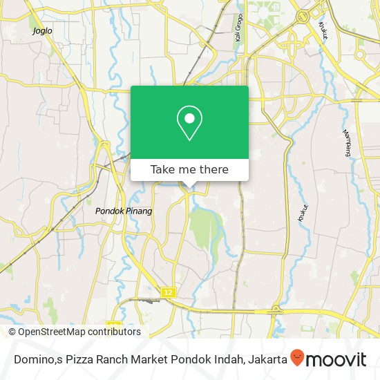 Domino,s Pizza Ranch Market Pondok Indah map