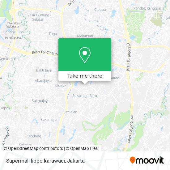 Supermall lippo karawaci map