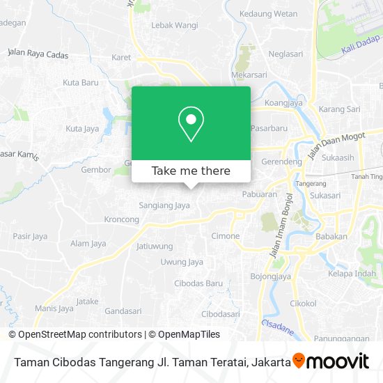 Taman Cibodas Tangerang Jl. Taman Teratai map
